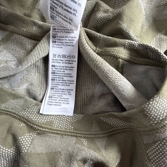 Kari Traa Women Butterfly Baselayer Long-Sleeve Top Medium Olive Green Crew Neck - Picture 5 of 8